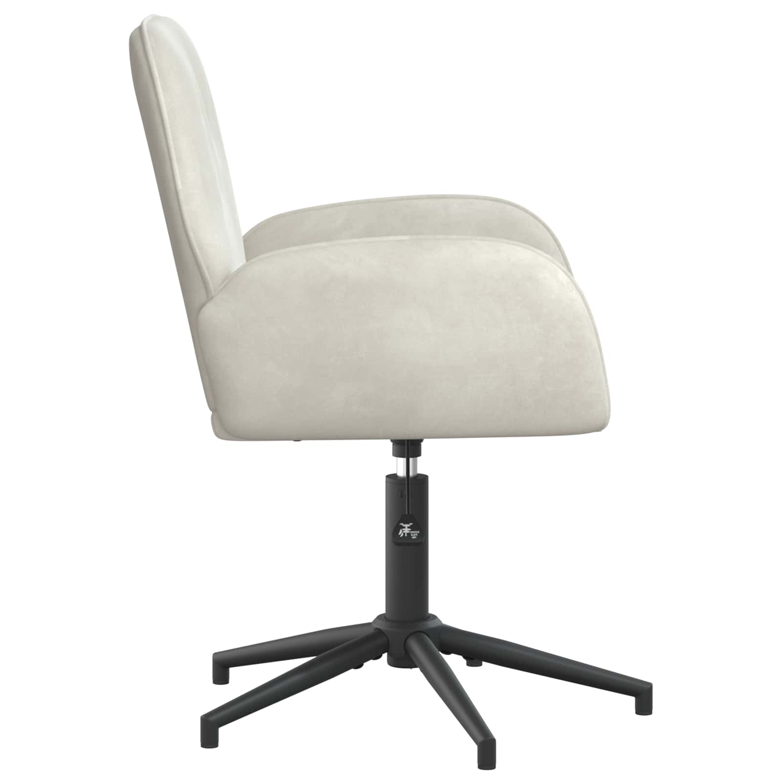 Okretne radne stolice 4 kom. 54 x 55 x 90 cm Krem Baršun