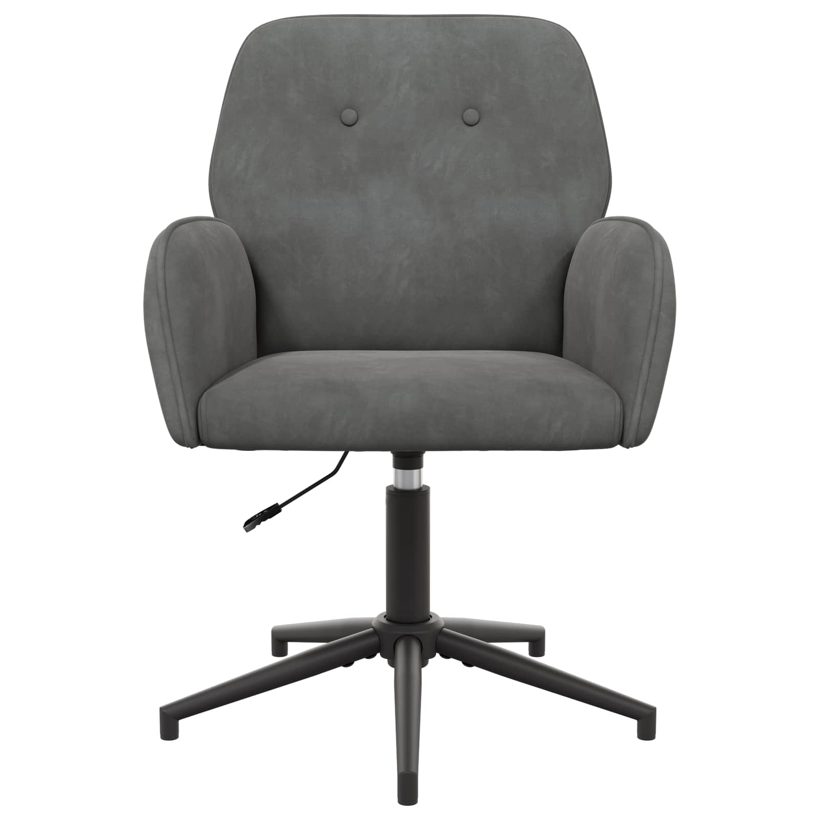Okretne radne stolice 6 kom. 54 x 55 x 90 cm Tamnosiva Baršun