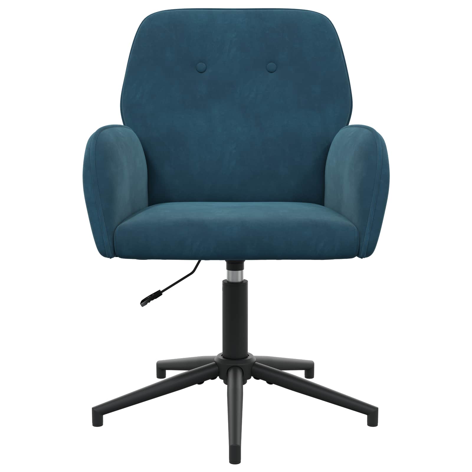 Okretne radne stolice 6 kom. 54 x 55 x 90 cm Plava Baršun