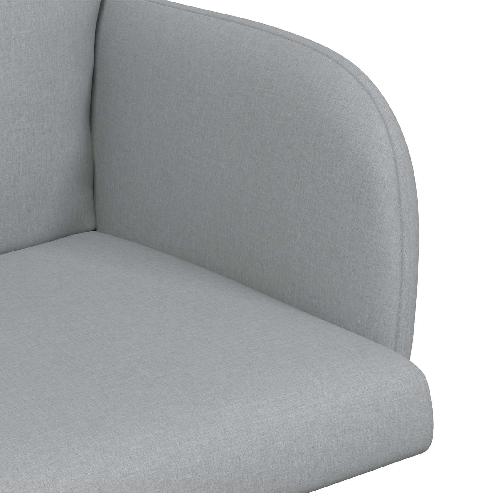 Trpezarijske stolice 4 pcs Tkanina Svjetlosiva 60 x 56 x 96 cm