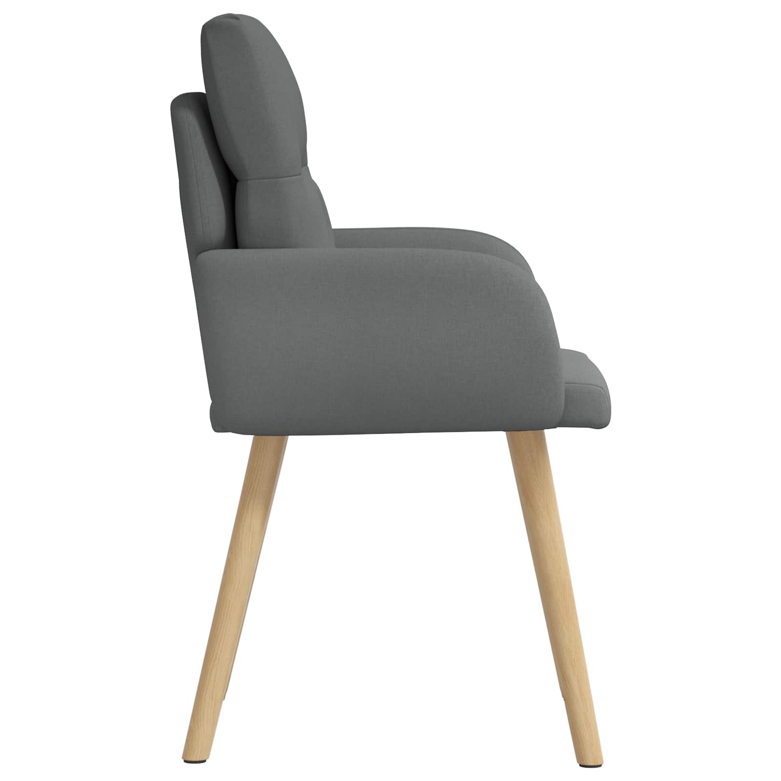 Trpezarijske stolice 6 pcs Tkanina Tamnosiva 60 x 56 x 96 cm