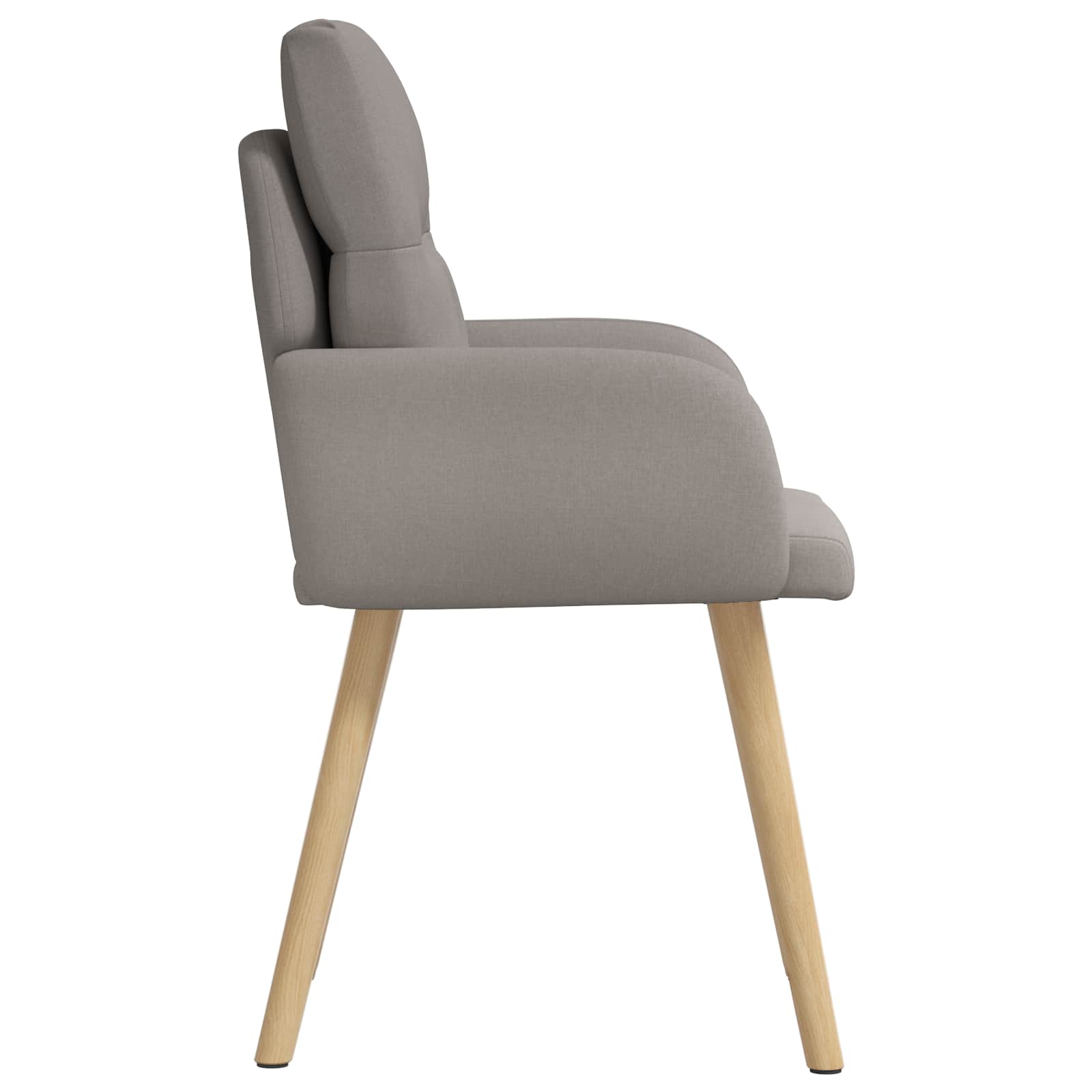 Trpezarijske stolice 6 pcs Tkanina Sivosmeđa 60 x 56 x 96 cm