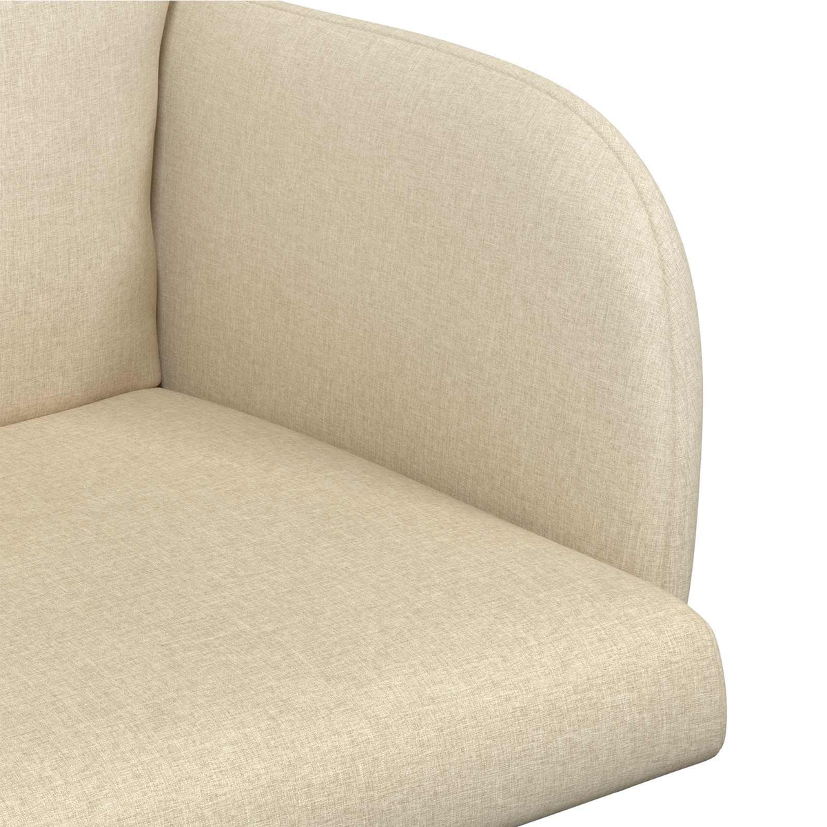 Trpezarijske stolice 6 pcs Tkanina Krem 60 x 56 x 96 cm