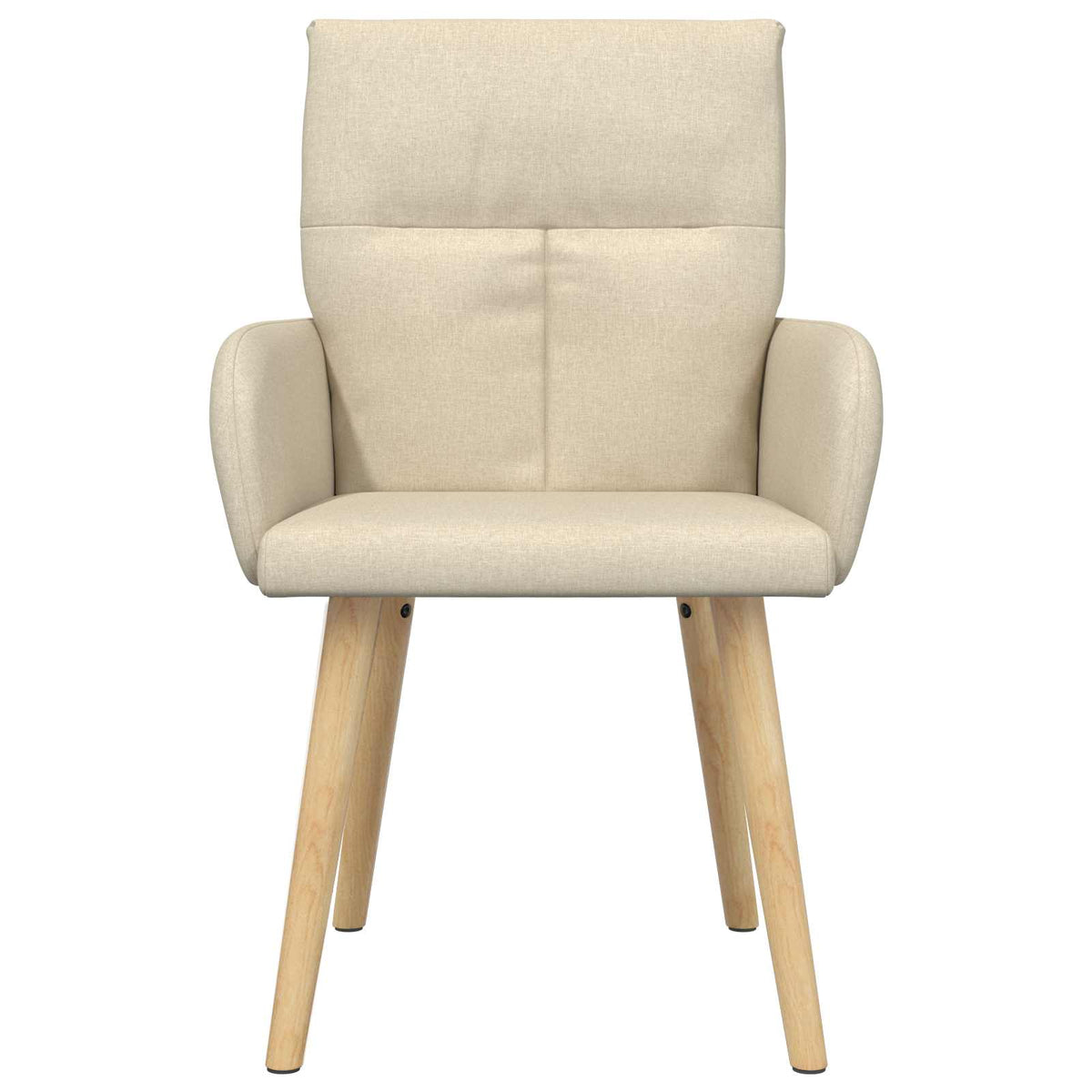 Trpezarijske stolice 6 pcs Tkanina Krem 60 x 56 x 96 cm