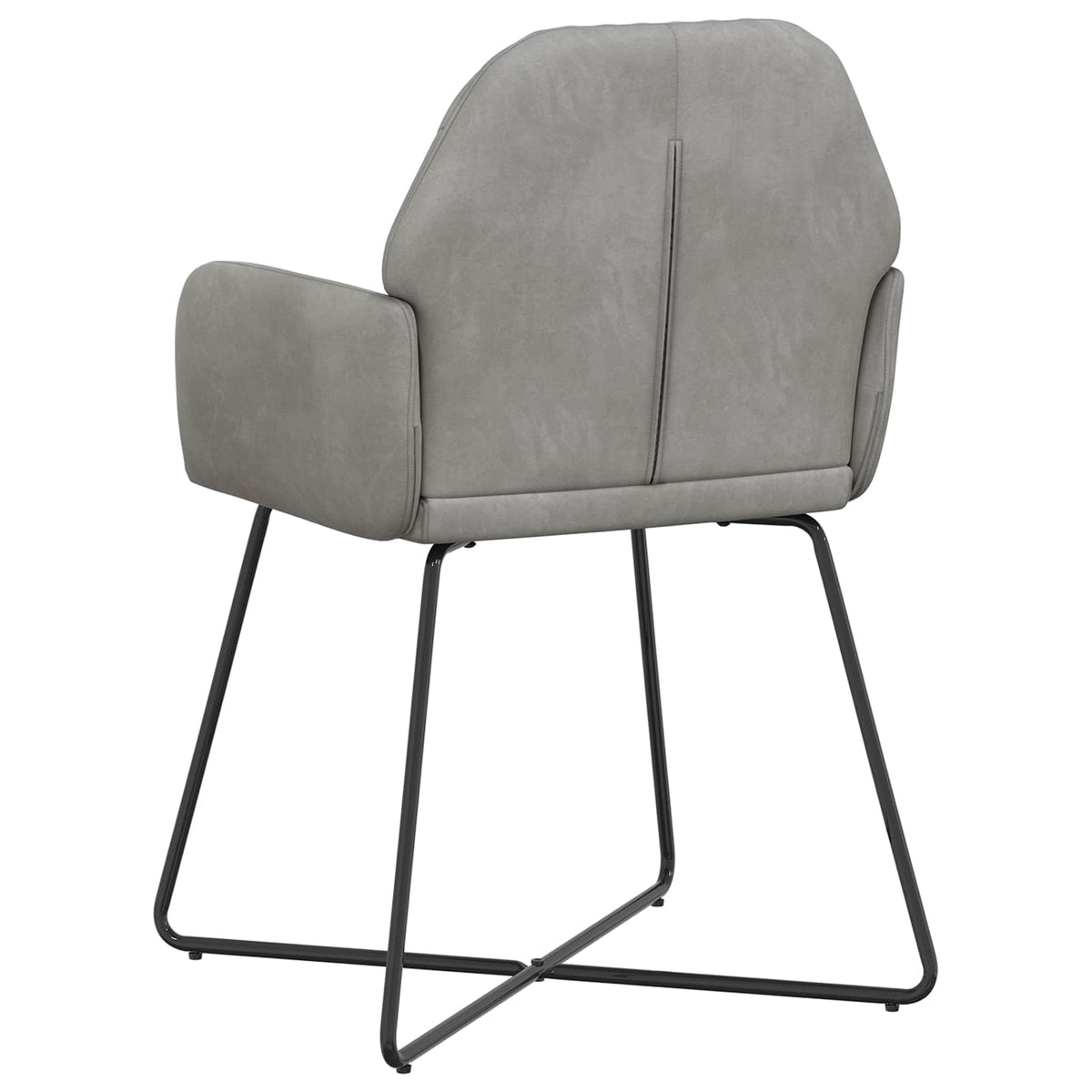 Trpezarijske stolice 6 pcs Baršun Svjetlosiva 55 x 50 x 84 cm