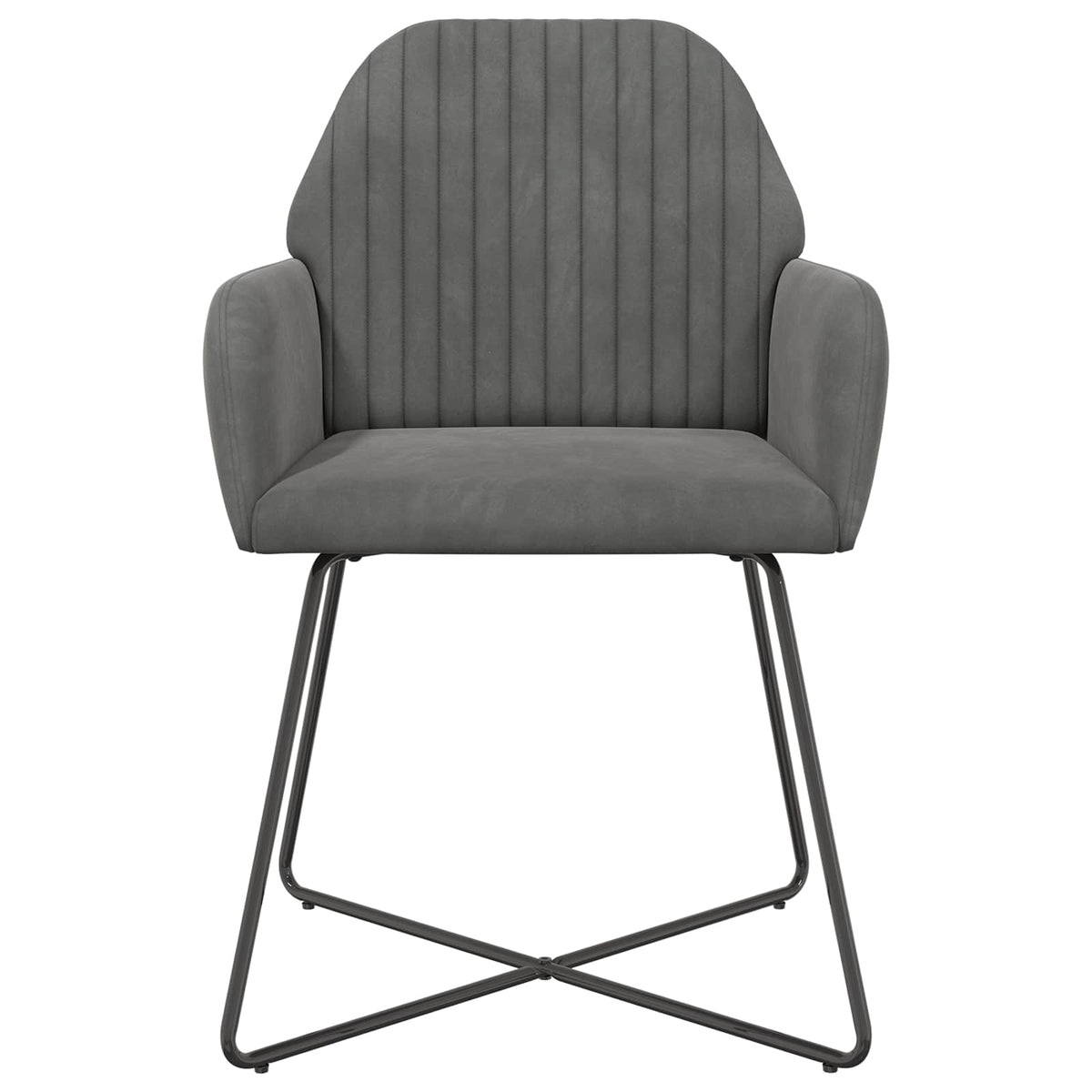Trpezarijske stolice 6 pcs Baršun Tamnosiva 55 x 50 x 84 cm