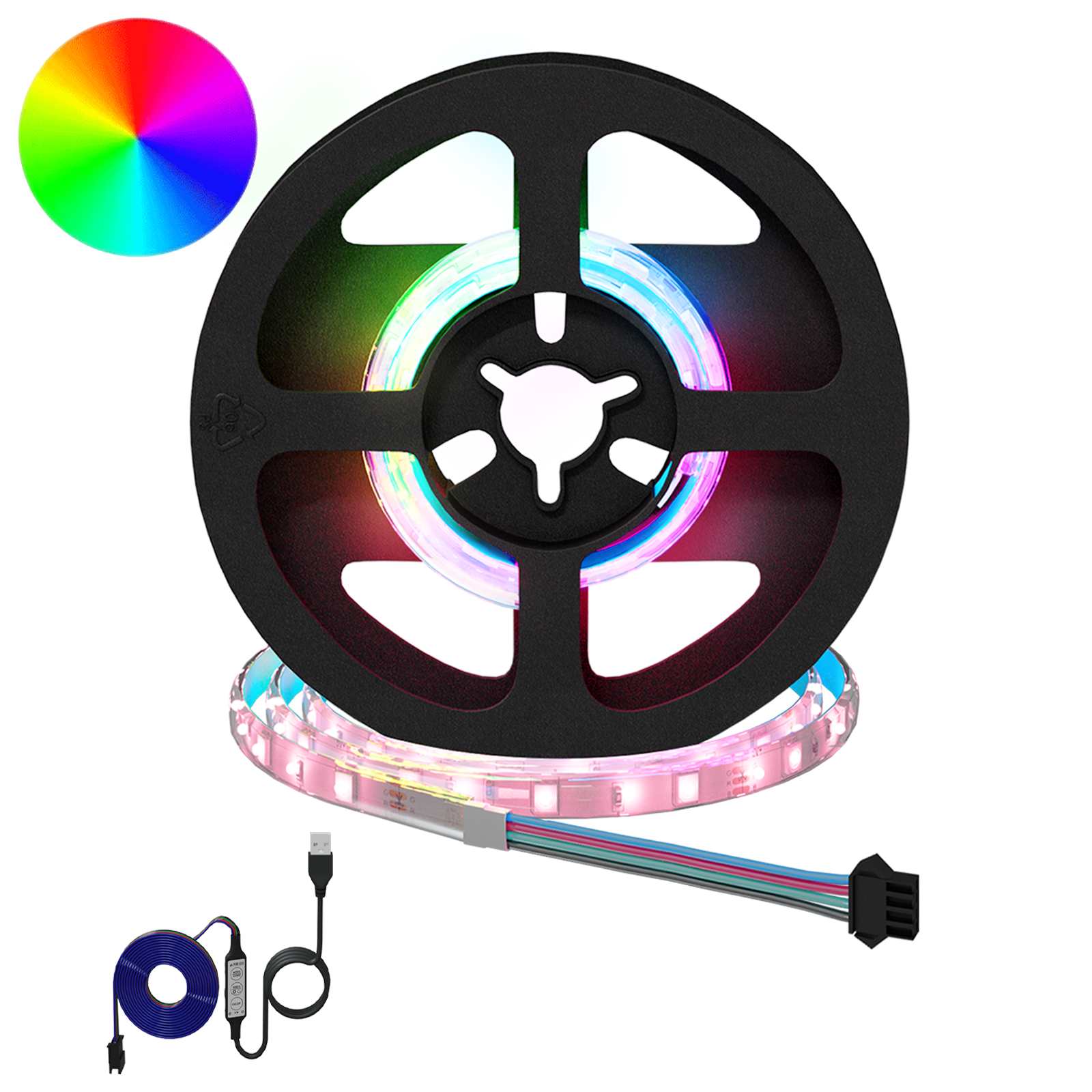 LED traka 2 pcs Crna i prozirna 250 mm Bakar i plastika
