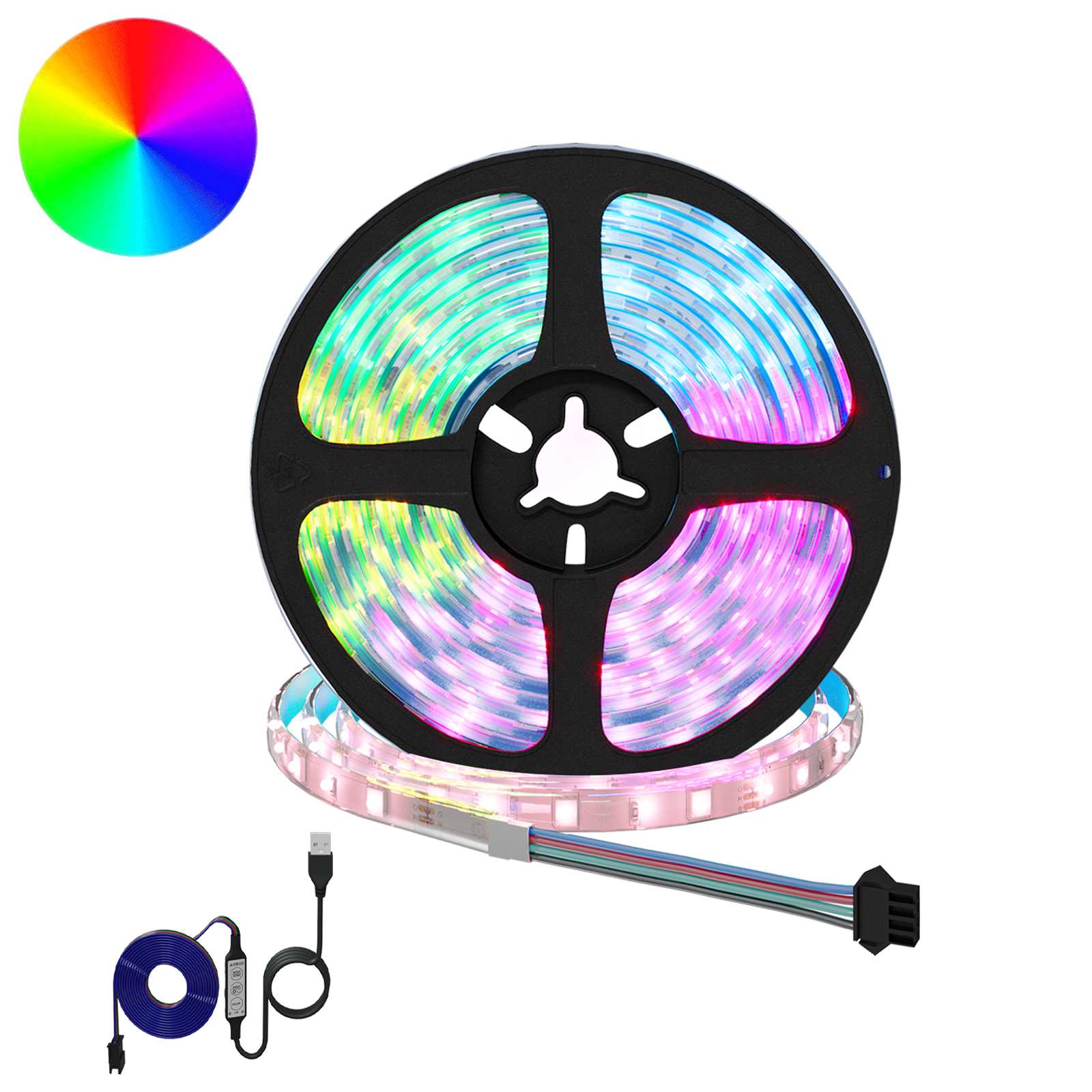 LED traka 12 pcs Crna i prozirna 4000 mm Bakar i plastika