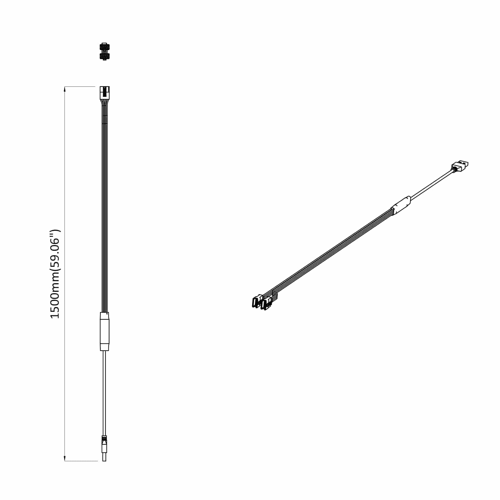 LED traka 12 pcs Crna i višenamjenska 1745 mm Bakar i plastika