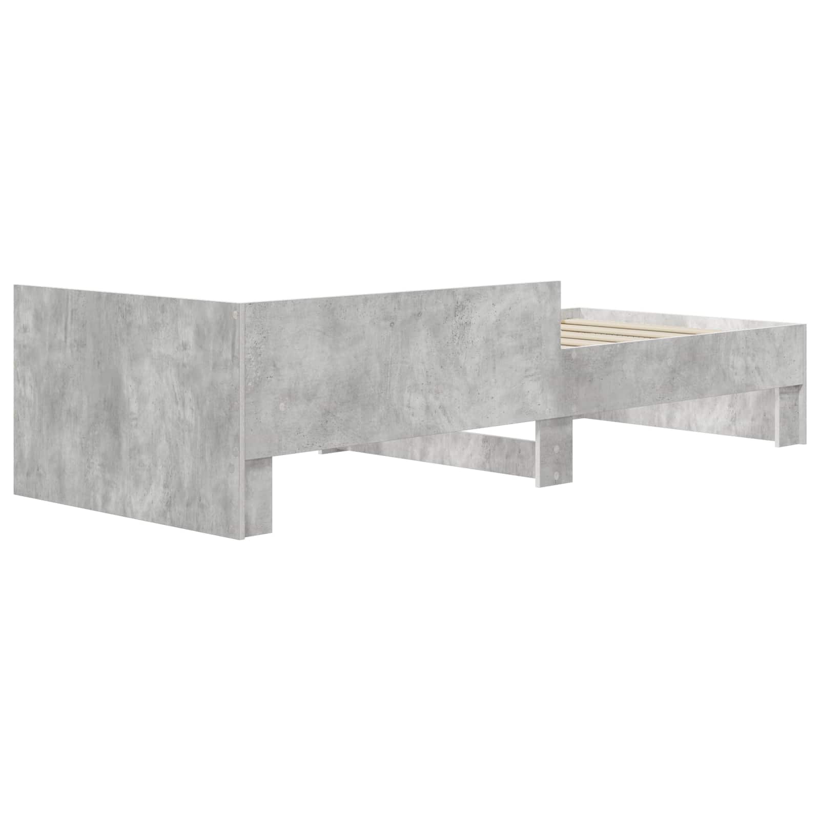 Okvir kreveta s uzglavljem Betonska siva 80 x 200 cm