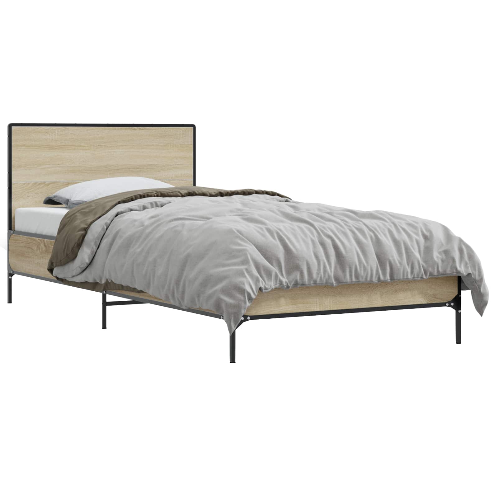 Okvir kreveta s uzglavljem Hrast sonoma 80 x 200 cm