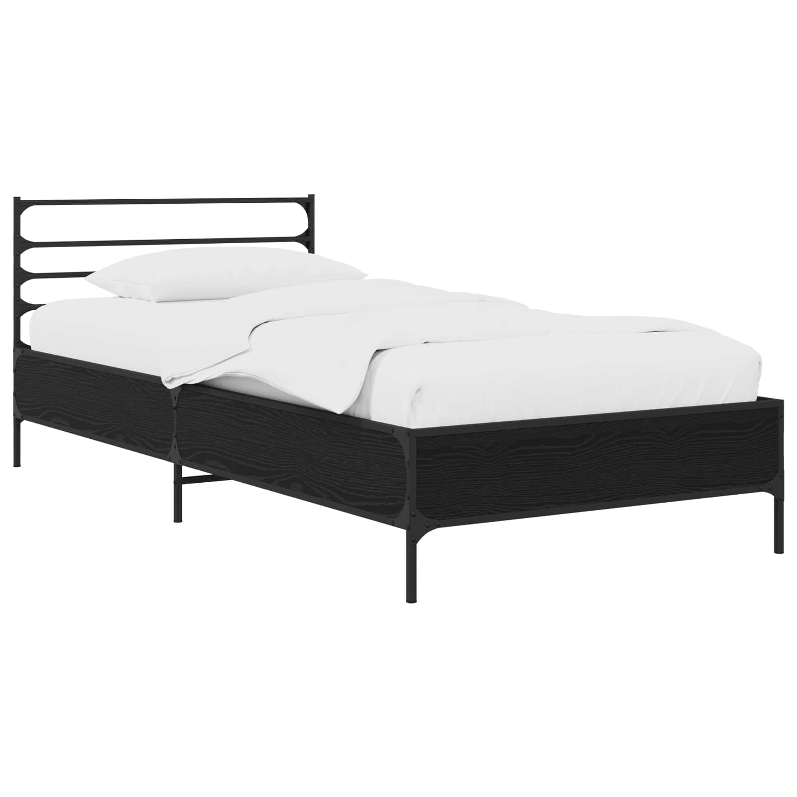 Krevetna konstrukcija Crni hrast 80 x 200 cm Konstruirano drvo