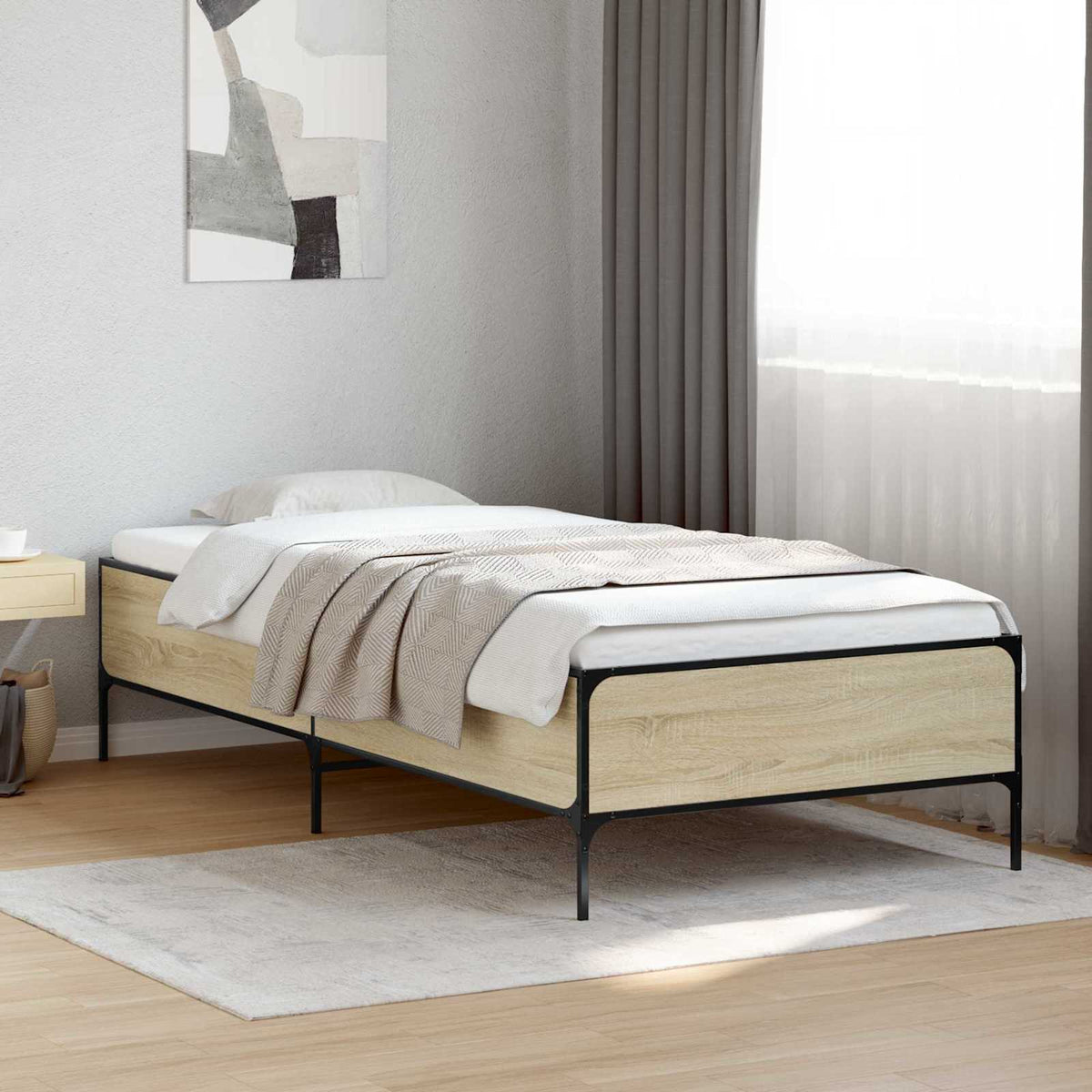 Krevetna konstrukcija Hrast sonoma 80 x 200 cm