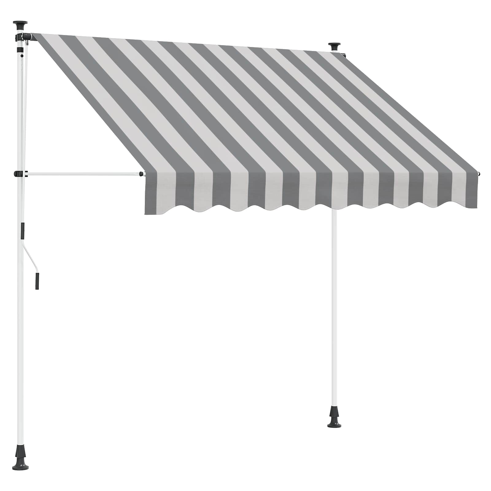 Ručno sklopiva tenda Antracit i bijelo 150 cm
