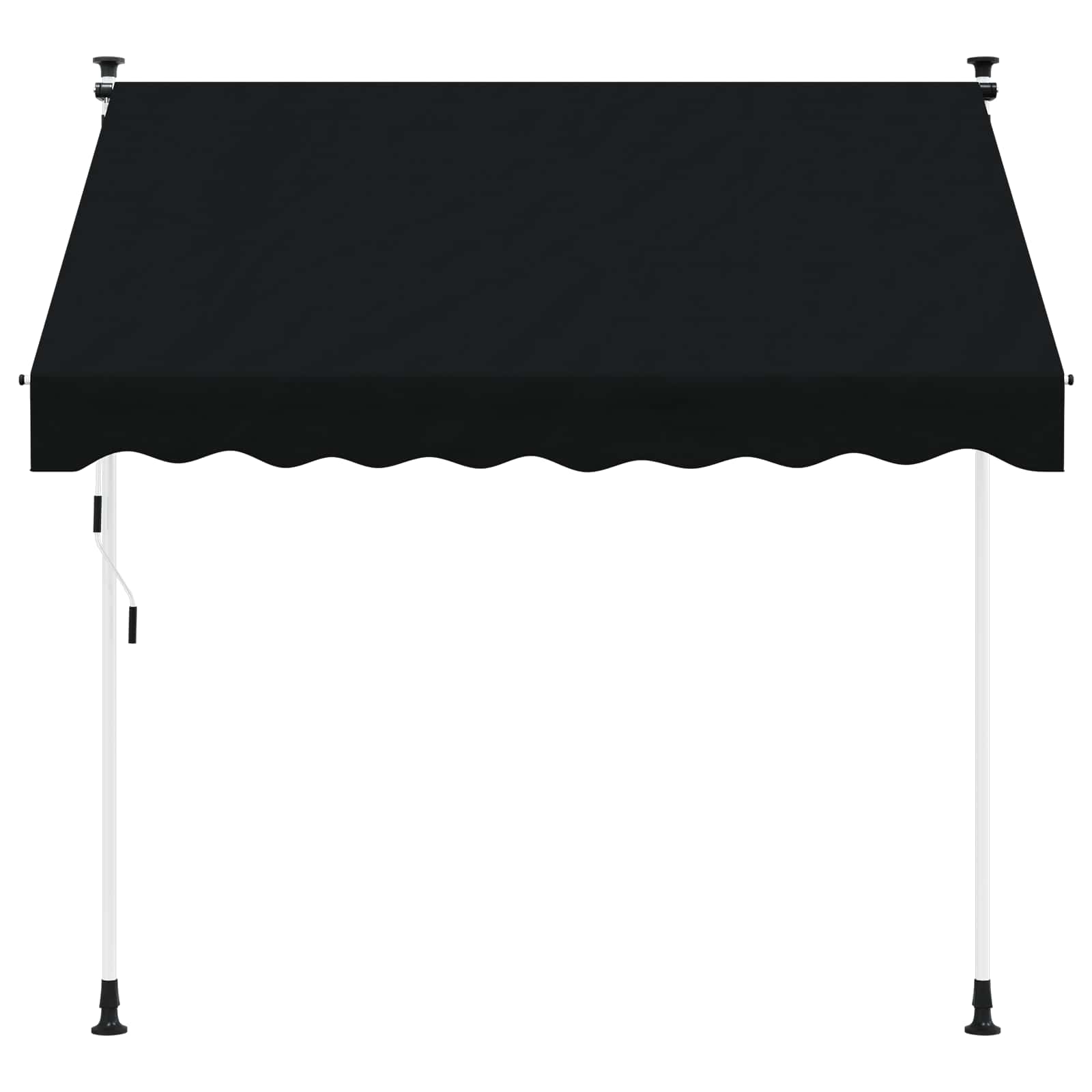 Ručno sklopiva tenda Crna 350 cm