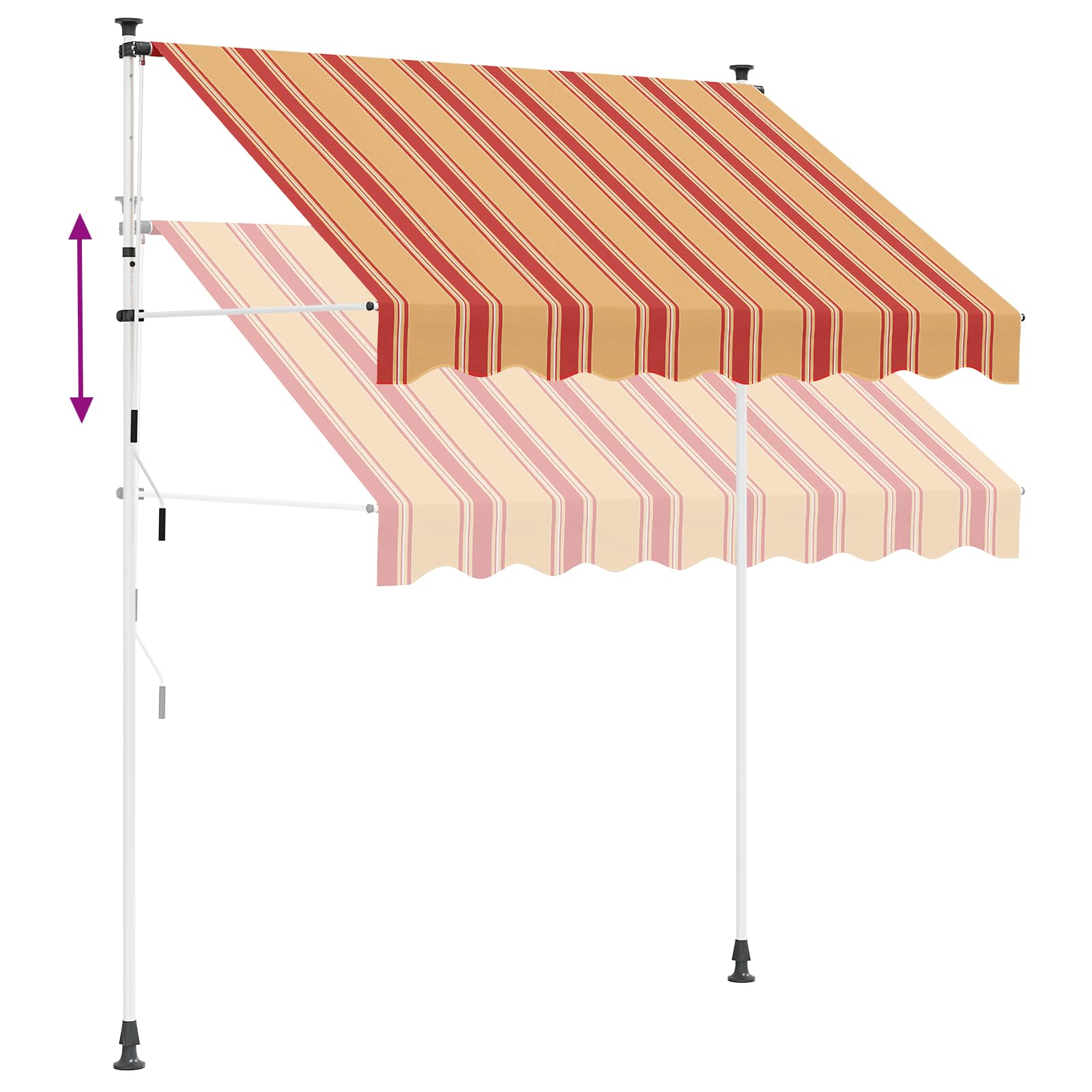 Ručno sklopiva tenda Šareni 200 x 115 x 300 cm