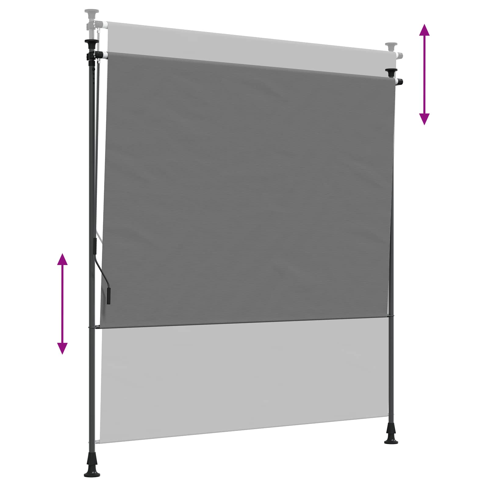 Vanjska Roleta Svjetlosiva 100 x 270 cm