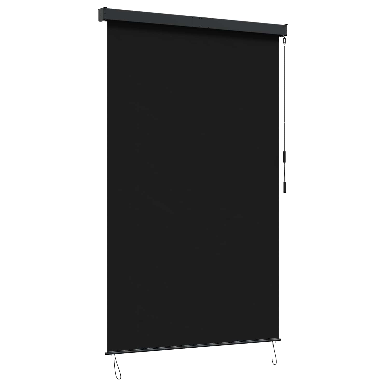 Rolo zavjesa Crna 60 x 250 cm Tkanina i aluminij