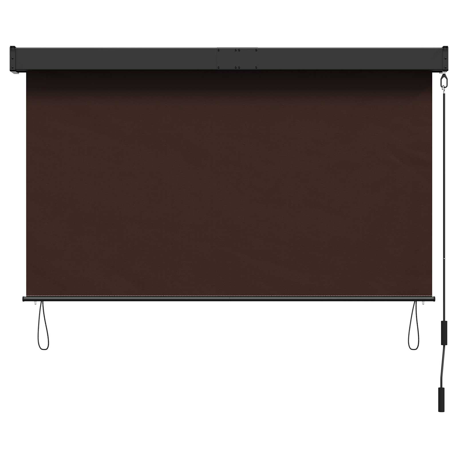 Rolo zavjesa Smeđa 60 x 250 cm Tkanina i aluminij