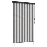 Rolo zavjesa Antracit i bijelo 140 x 250 cm Tkanina i aluminij