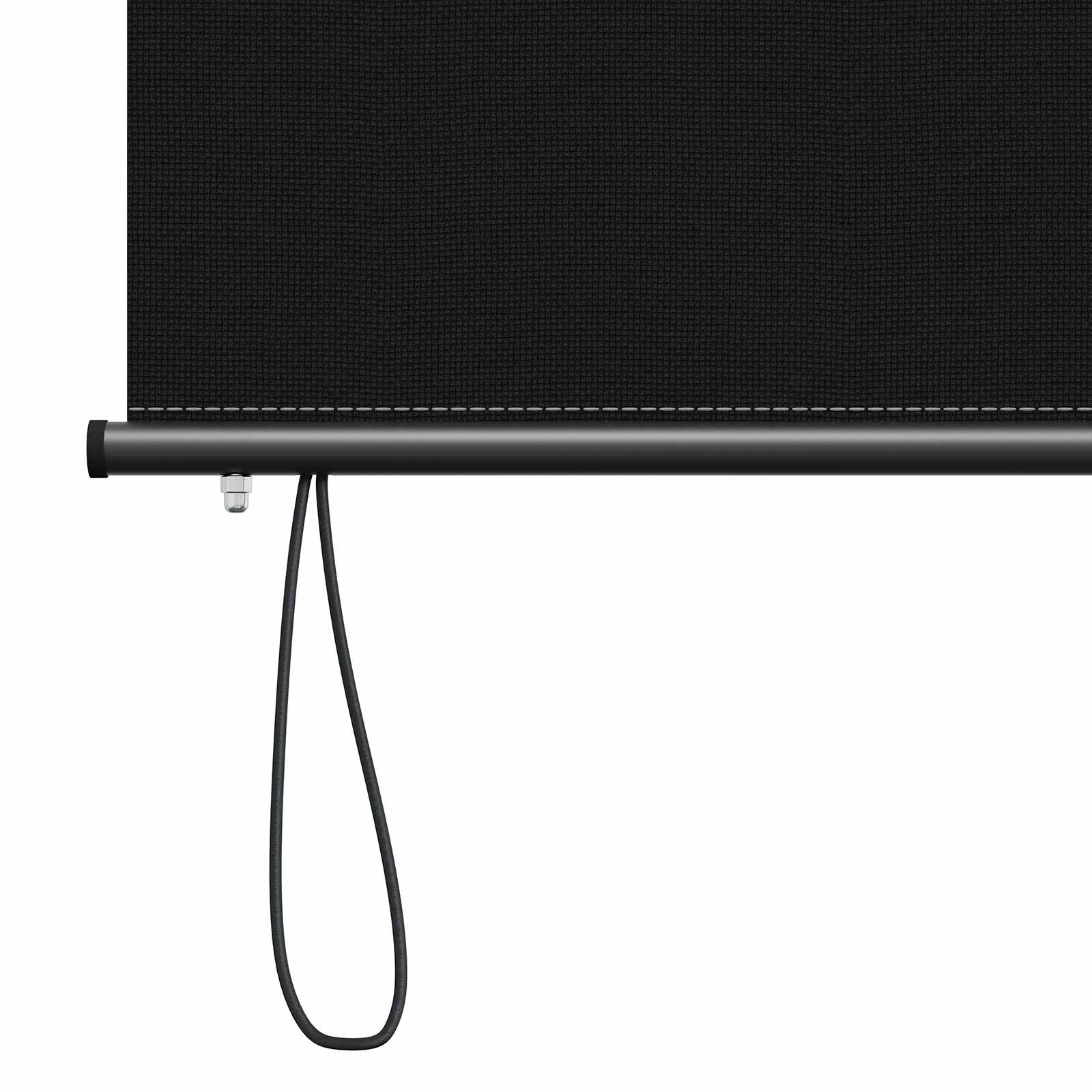 Rolo zavjesa Crna 160 x 250 cm Tkanina i aluminij