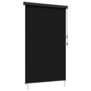 Rolo zavjesa Crna 160 x 250 cm Tkanina i aluminij