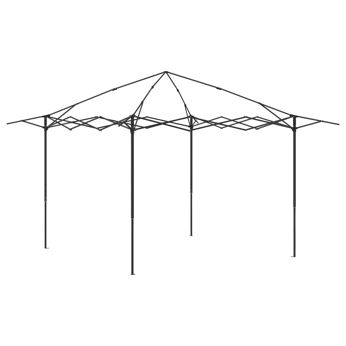 Gazebo bez bočne strane 2,6 x 2,6 m Bež i smeđa