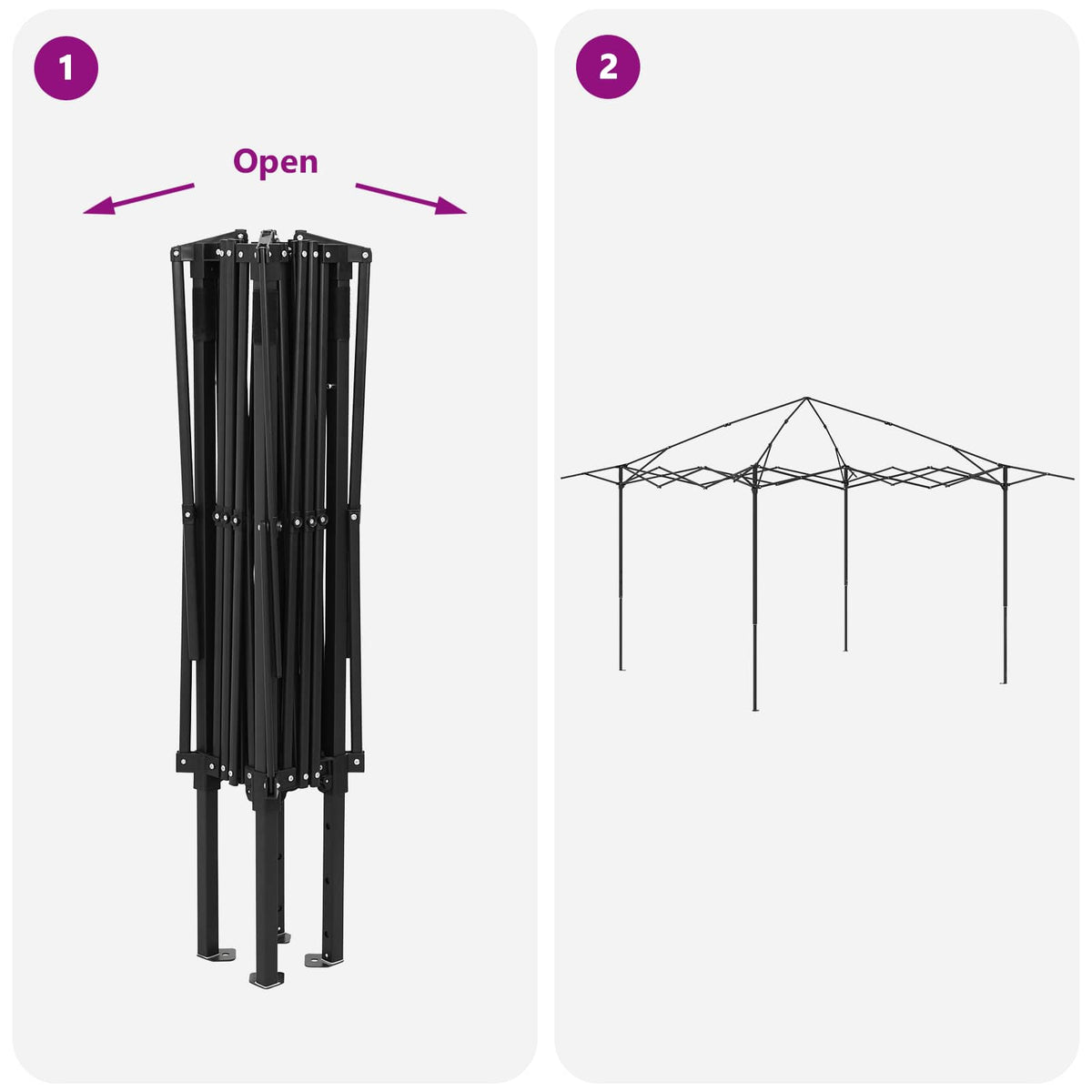 Gazebo s 4 bočne strane Krem i Antracit