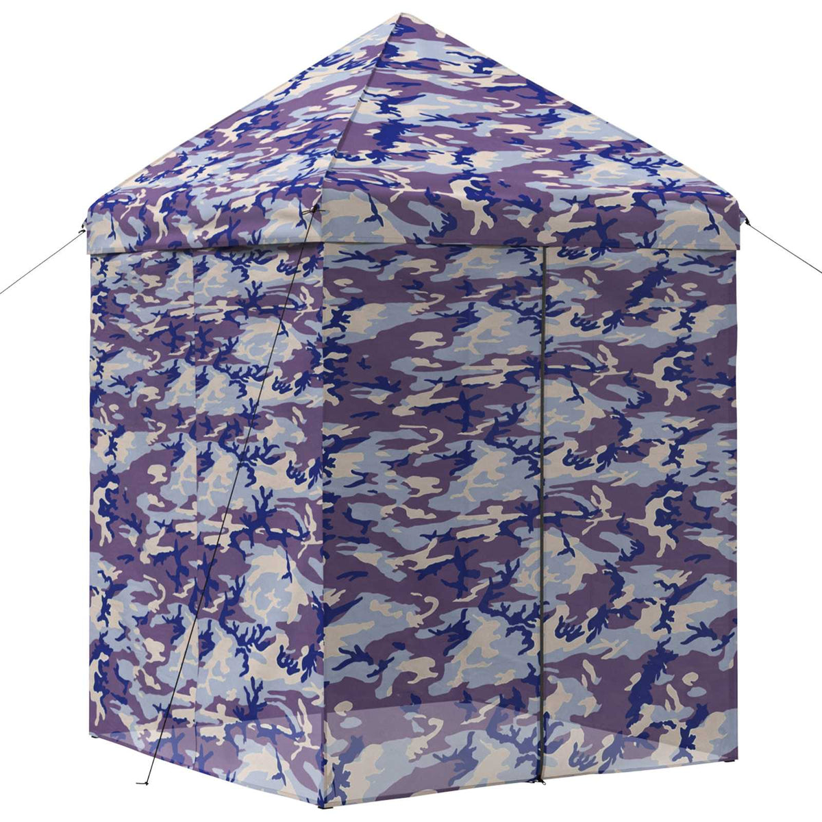 Pop-up Paviljon s 4 Zidova 2 x 2 m Plavi kamuflaža