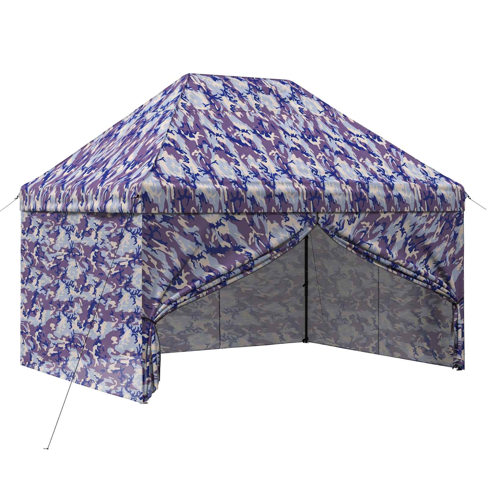 Pop-up Paviljon s 4 Zidova 2,95 x 4,1 m Plavi kamuflaža