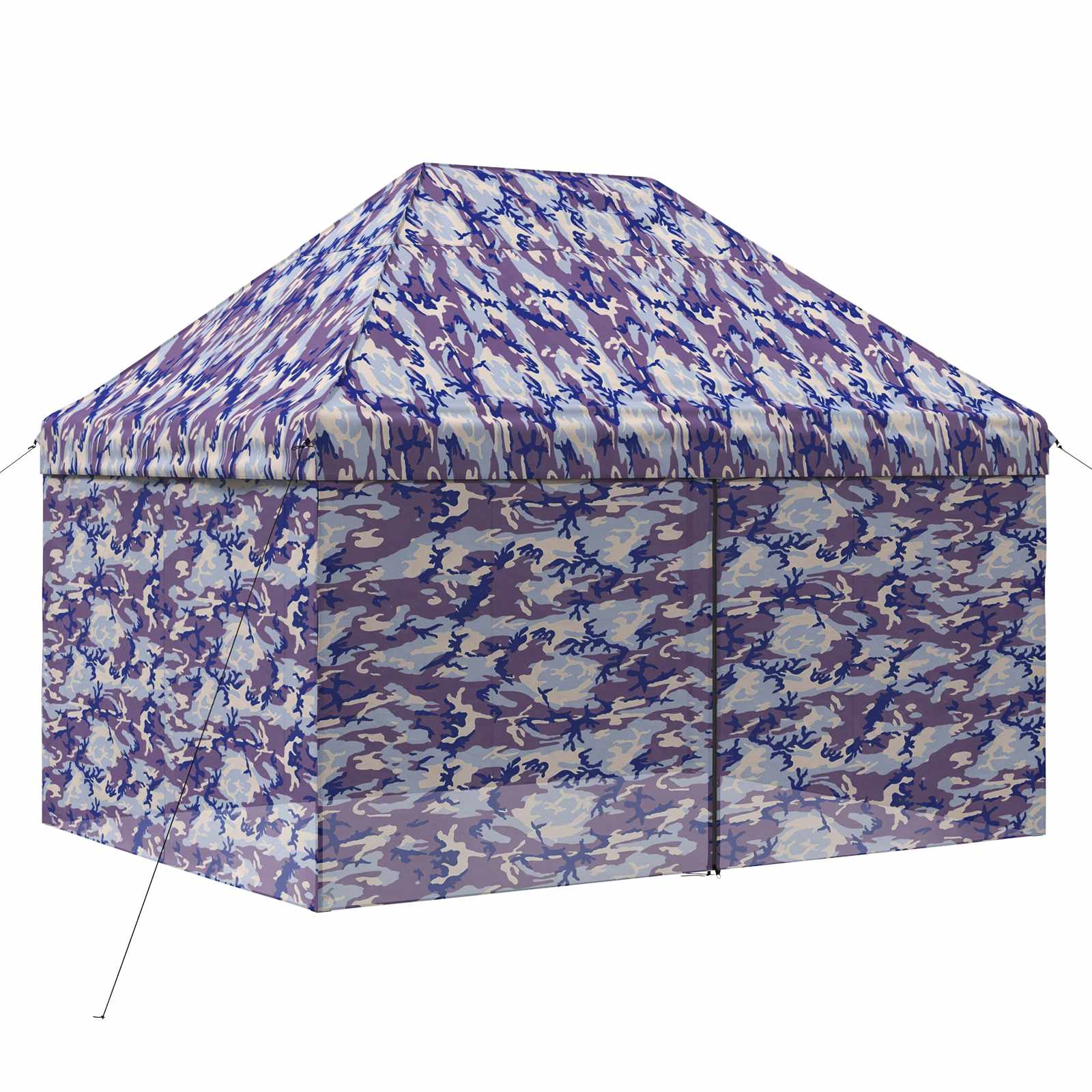 Pop-up Paviljon s 4 Zidova 2,95 x 4,1 m Plavi kamuflaža