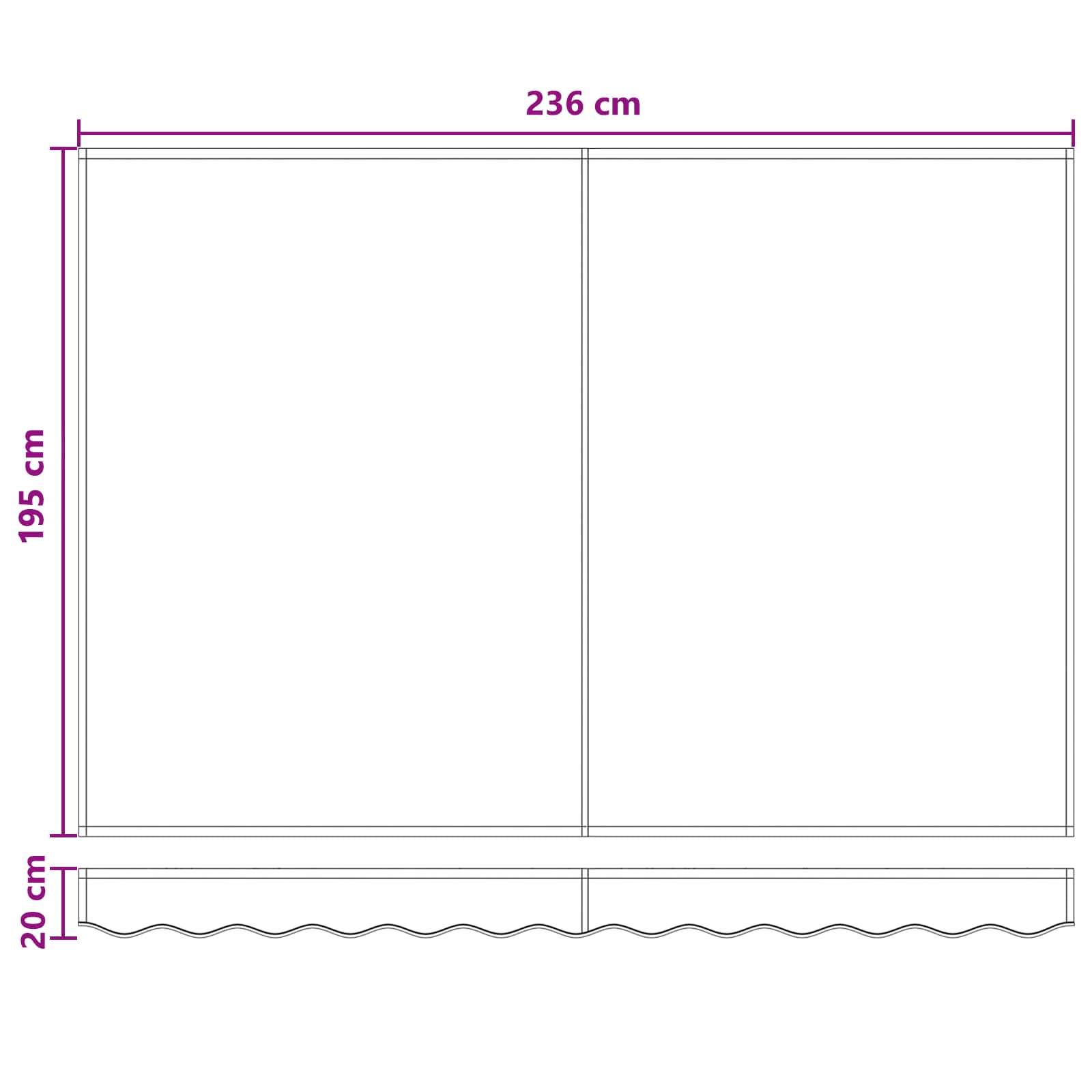 Zamjensko platno za tendu Tamnozelena 2,5 x 2 m Poliester