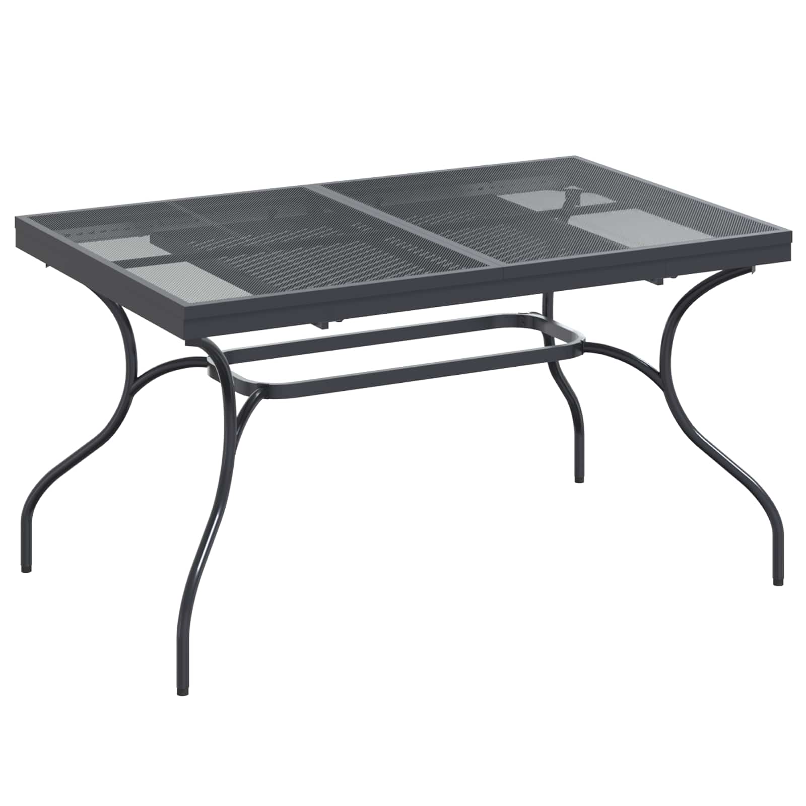 Vrtni set za objed 7 pcs Antracit Čelik