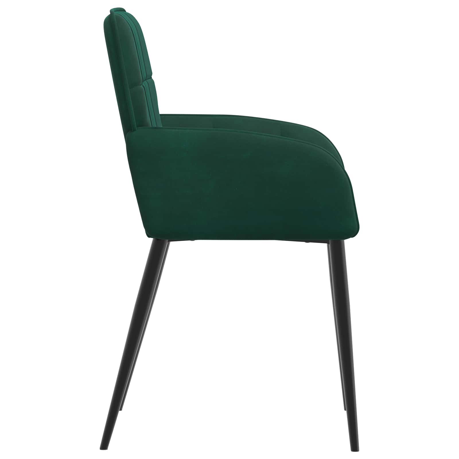 Trpezarijske stolice 2 pcs Baršun Tamnozelena 57 x 50 x 85 cm