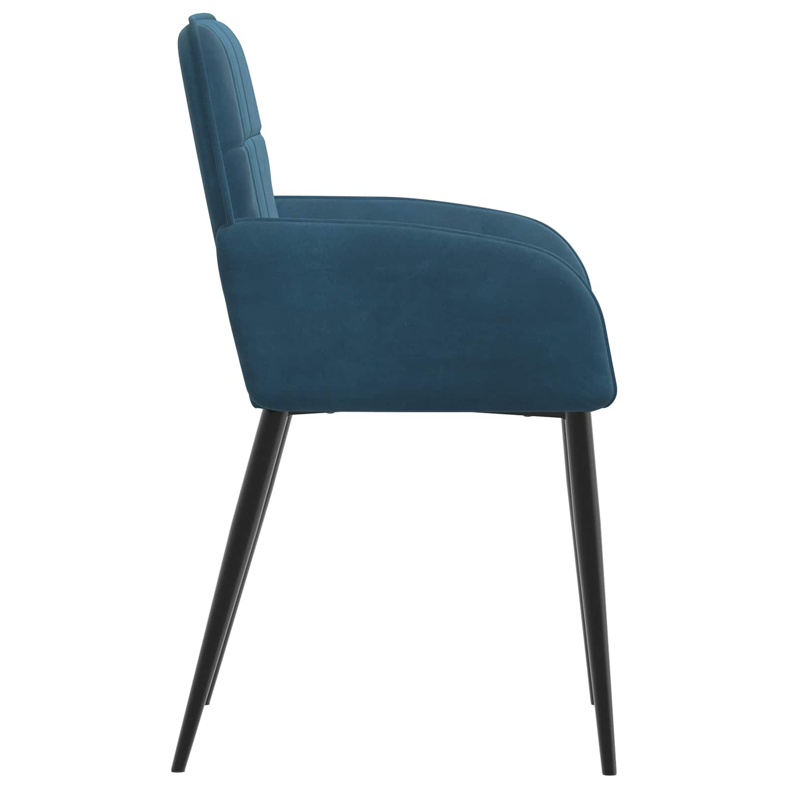 Trpezarijske stolice 2 pcs Baršun Plava 57 x 50 x 85 cm