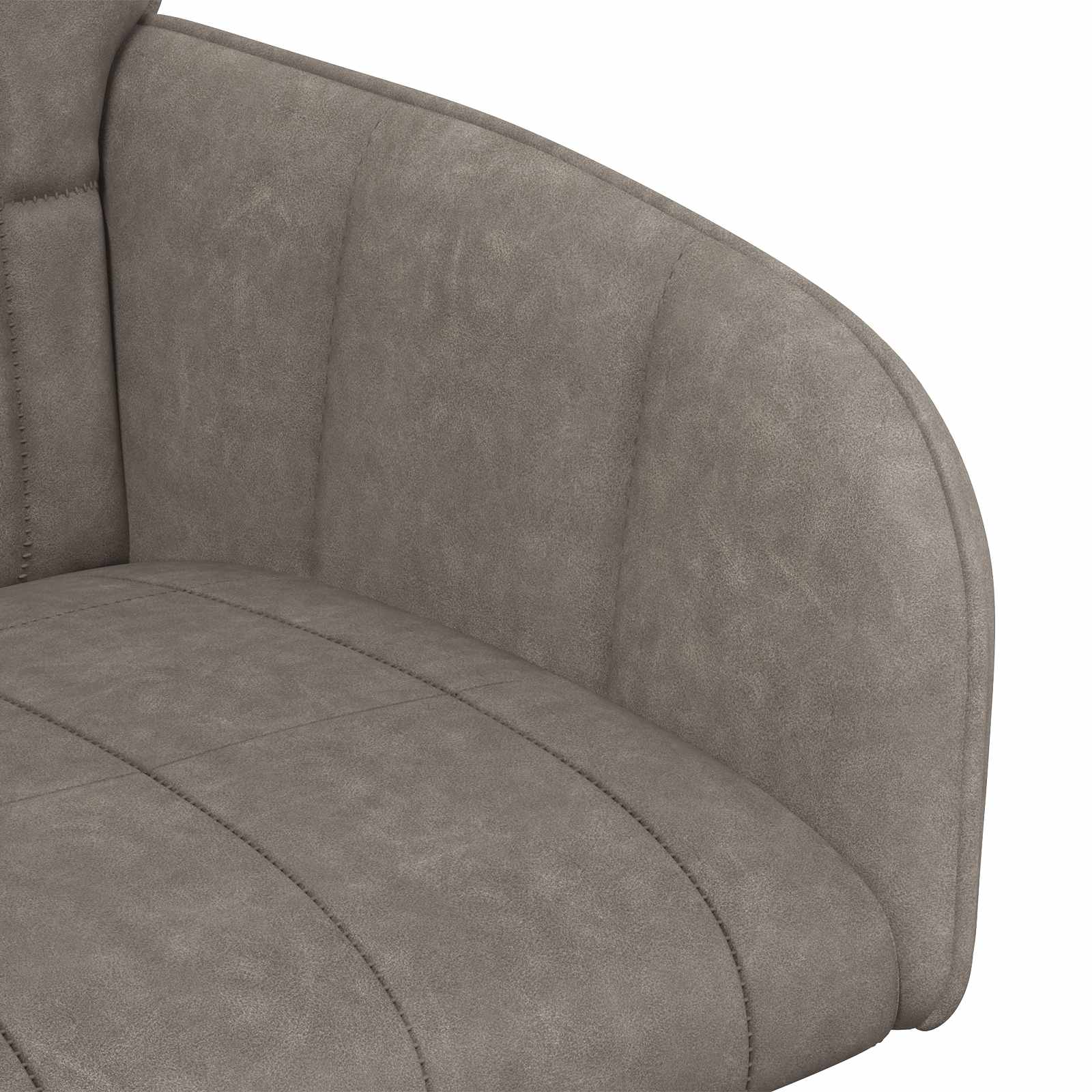 Trpezarijske stolice 2 pcs Umjetna koža Siva 57 x 50 x 85 cm
