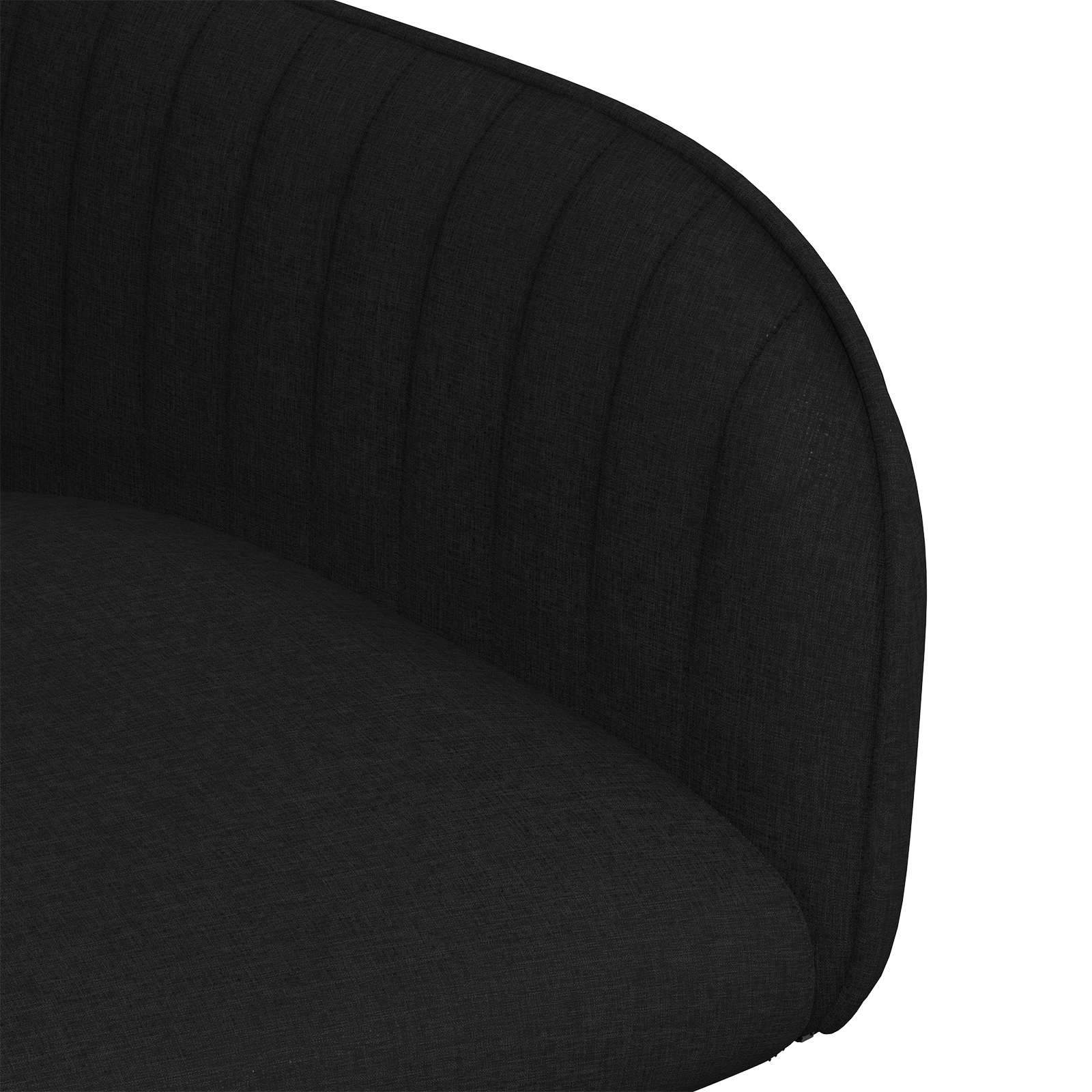 Trpezarijske stolice 2 pcs Tkanina Crna 56,5 x 50 x 87,5 cm