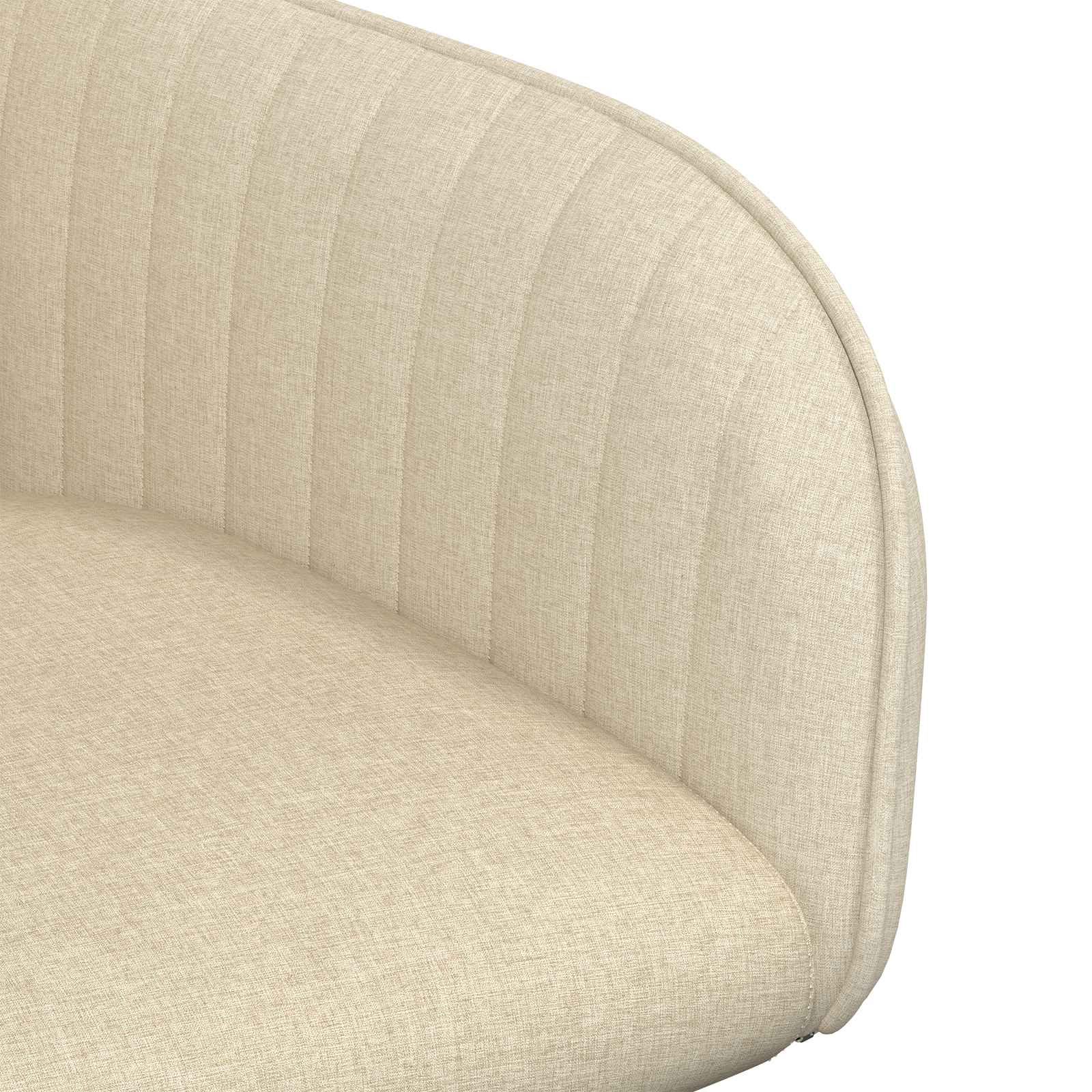 Trpezarijske stolice 2 pcs Tkanina Krem 56,5 x 50 x 87,5 cm