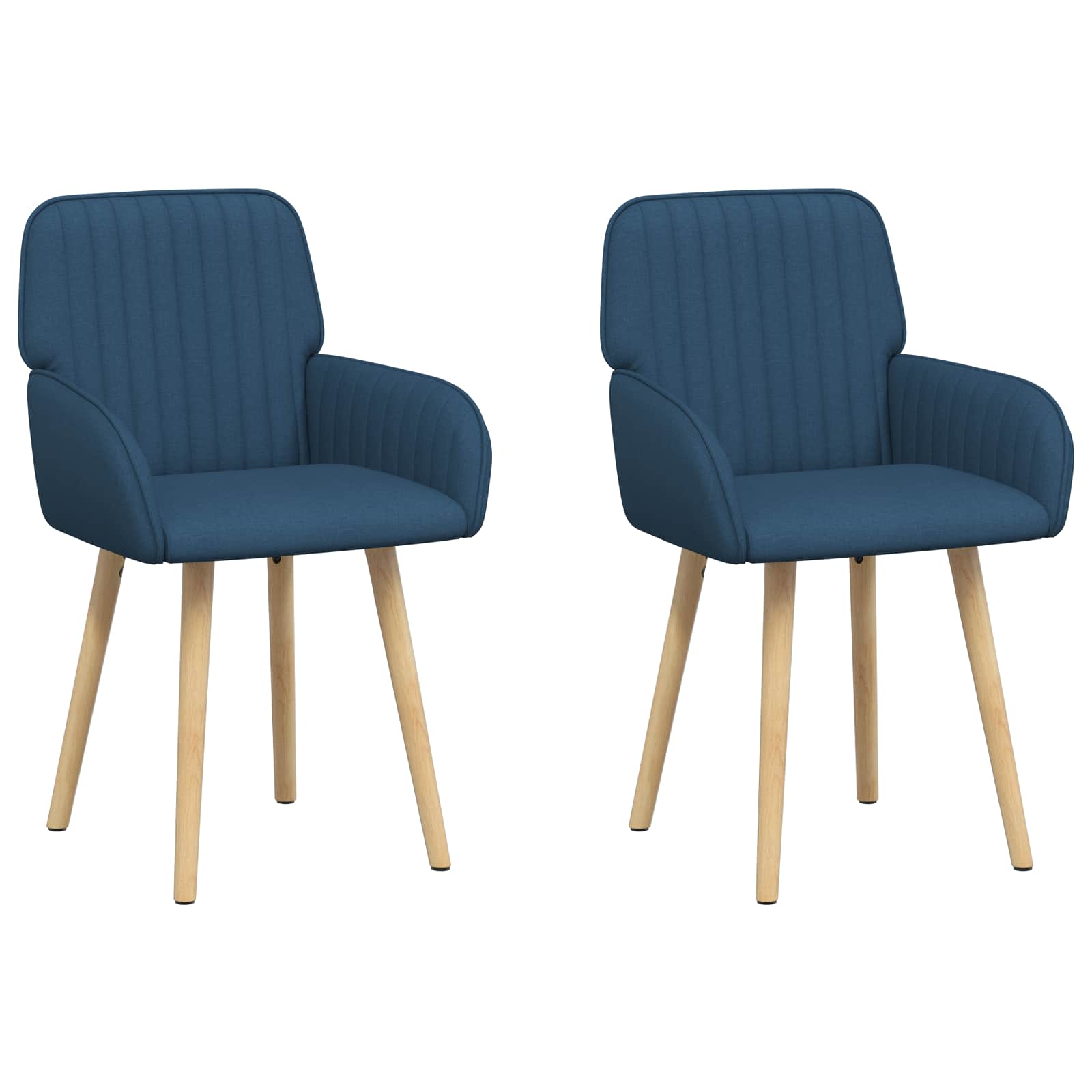 Trpezarijske stolice 2 pcs Tkanina Plava 56,5 x 50 x 87,5 cm