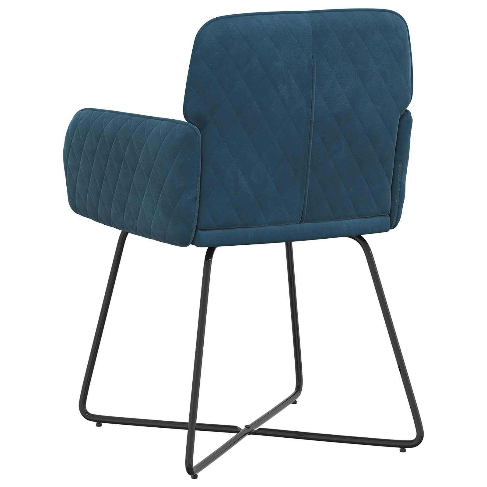 Trpezarijske stolice 2 pcs Baršun Plava 59 x 56,5 x 86 cm