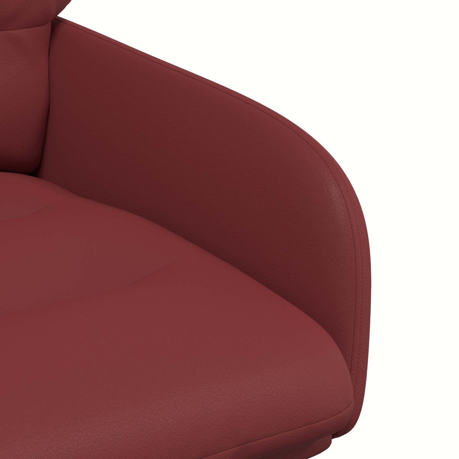 Okretne blagovaonske stolice 2 pcs Umjetna koža Vinska crvena