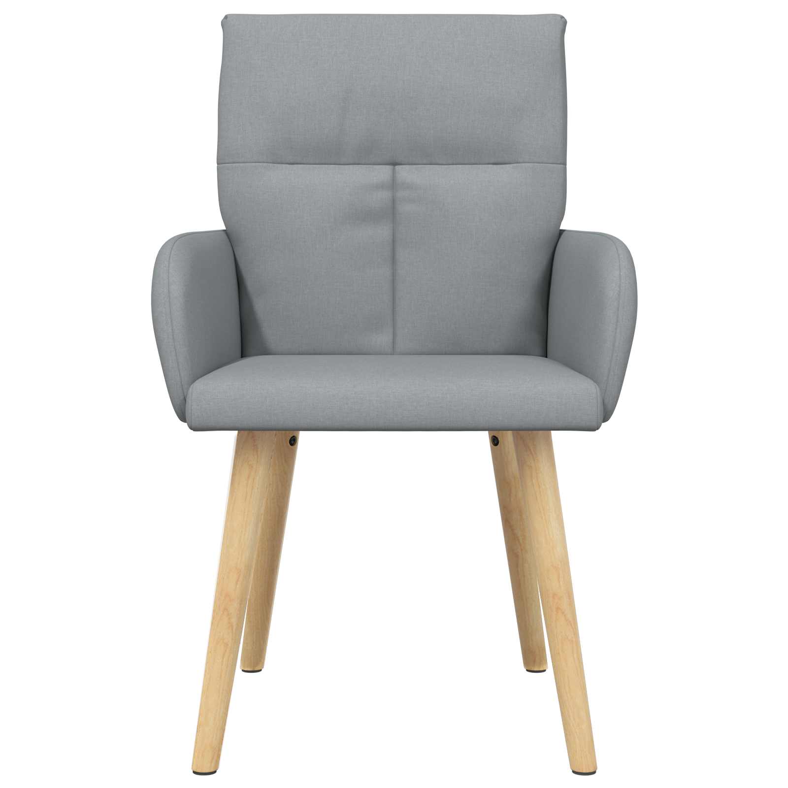 Trpezarijske stolice 2 pcs Tkanina Svjetlosiva 60 x 56 x 96 cm