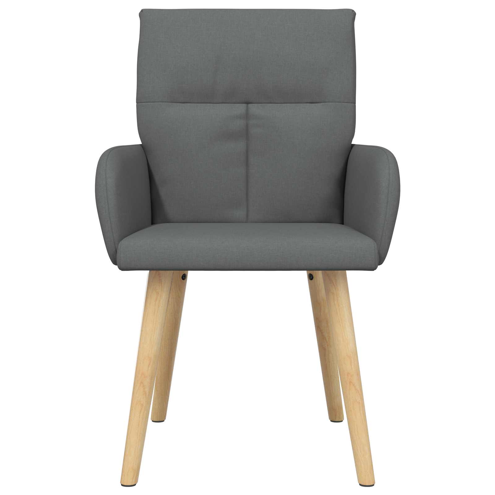 Trpezarijske stolice 2 pcs Tkanina Tamnosiva 60 x 56 x 96 cm