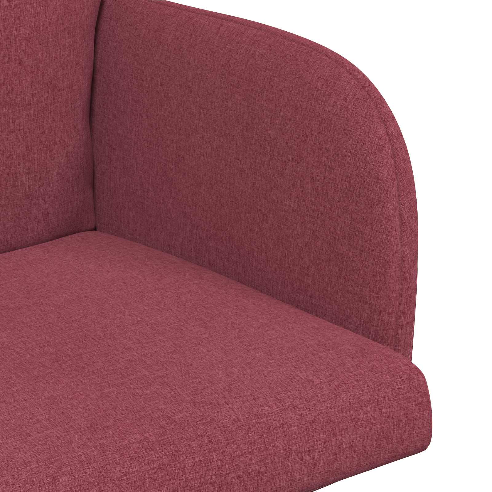 Trpezarijske stolice 2 pcs Tkanina Vinska crvena