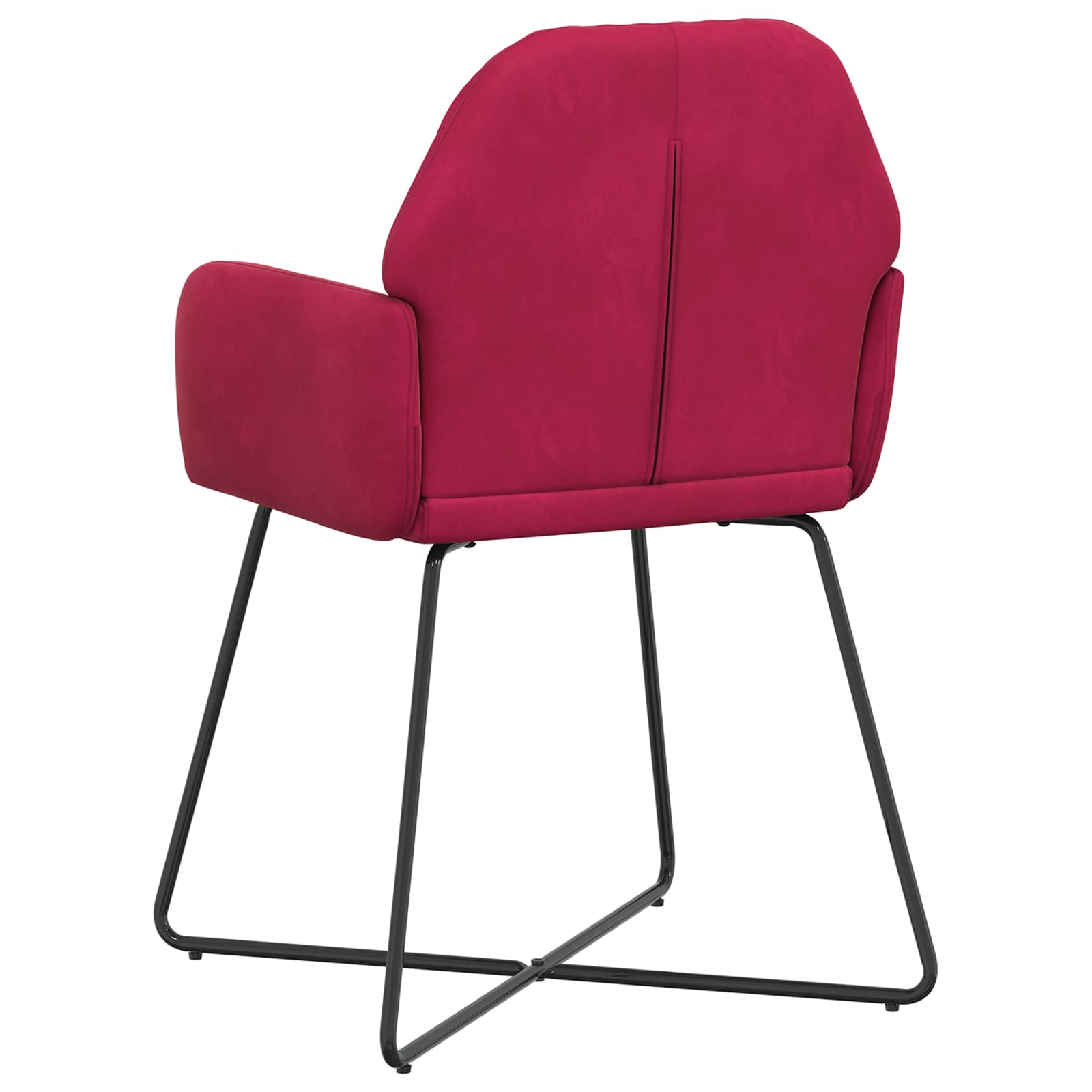 Trpezarijske stolice 2 pcs Baršun Vinska crvena 55 x 50 x 84 cm