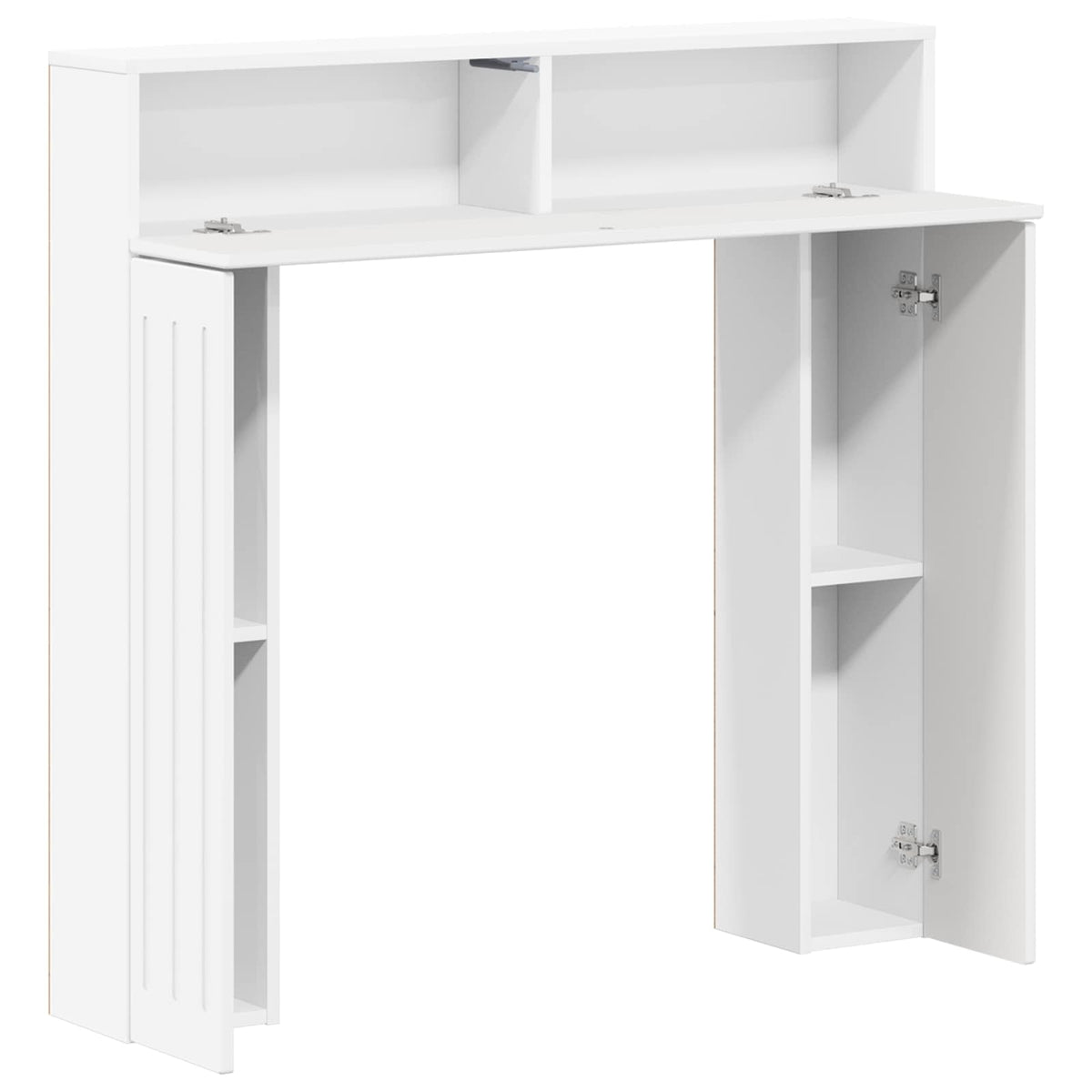 Okvir za kamin Bijela visokog sjaja 102 x 18 x 100,5 cm