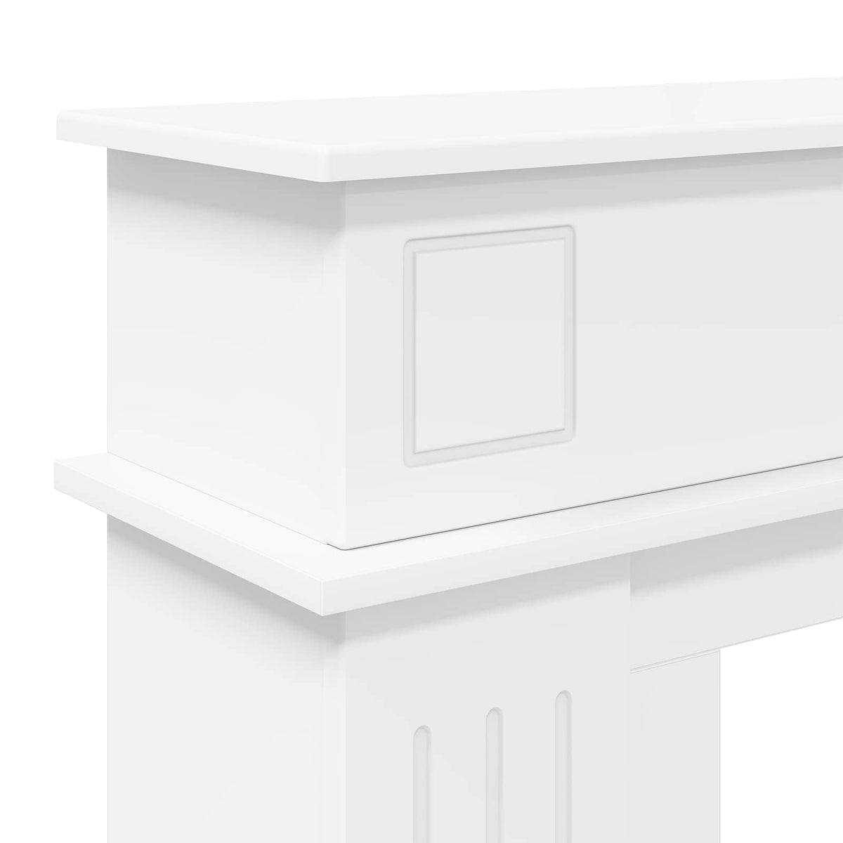 Okvir za kamin Bijela 102 x 26 x 100 cm Konstruirano drvo