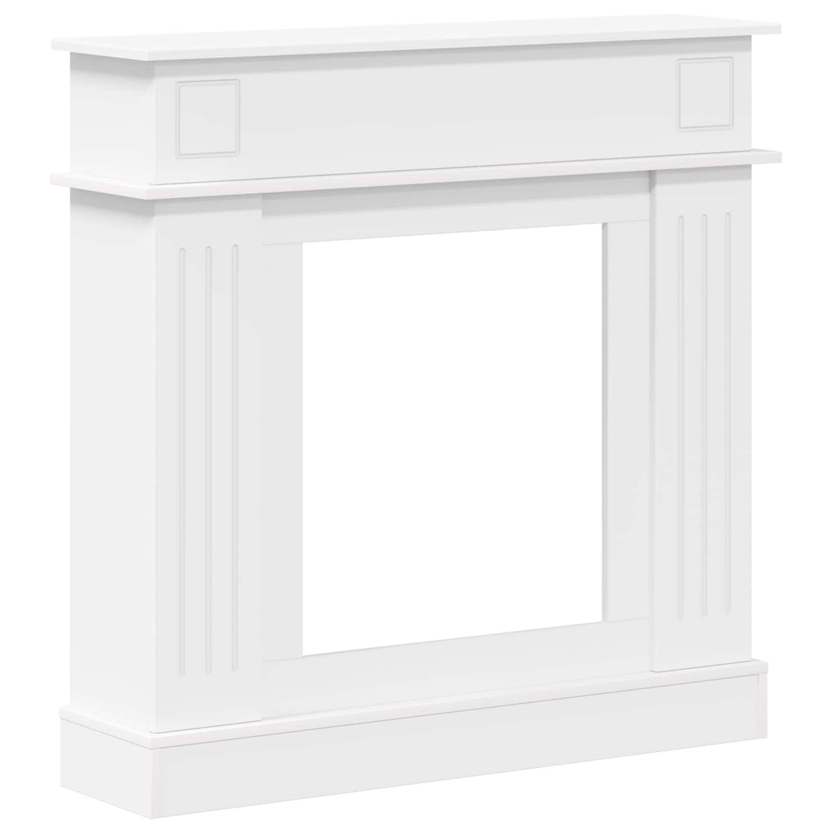 Okvir za kamin Bijela 102 x 26 x 100 cm Konstruirano drvo