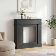 Okvir za kamin Crna 102 x 26 x 100 cm Konstruirano drvo