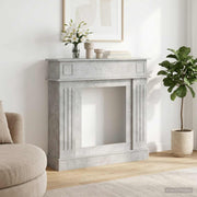 Okvir za kamin Betonska siva 102 x 26 x 100 cm